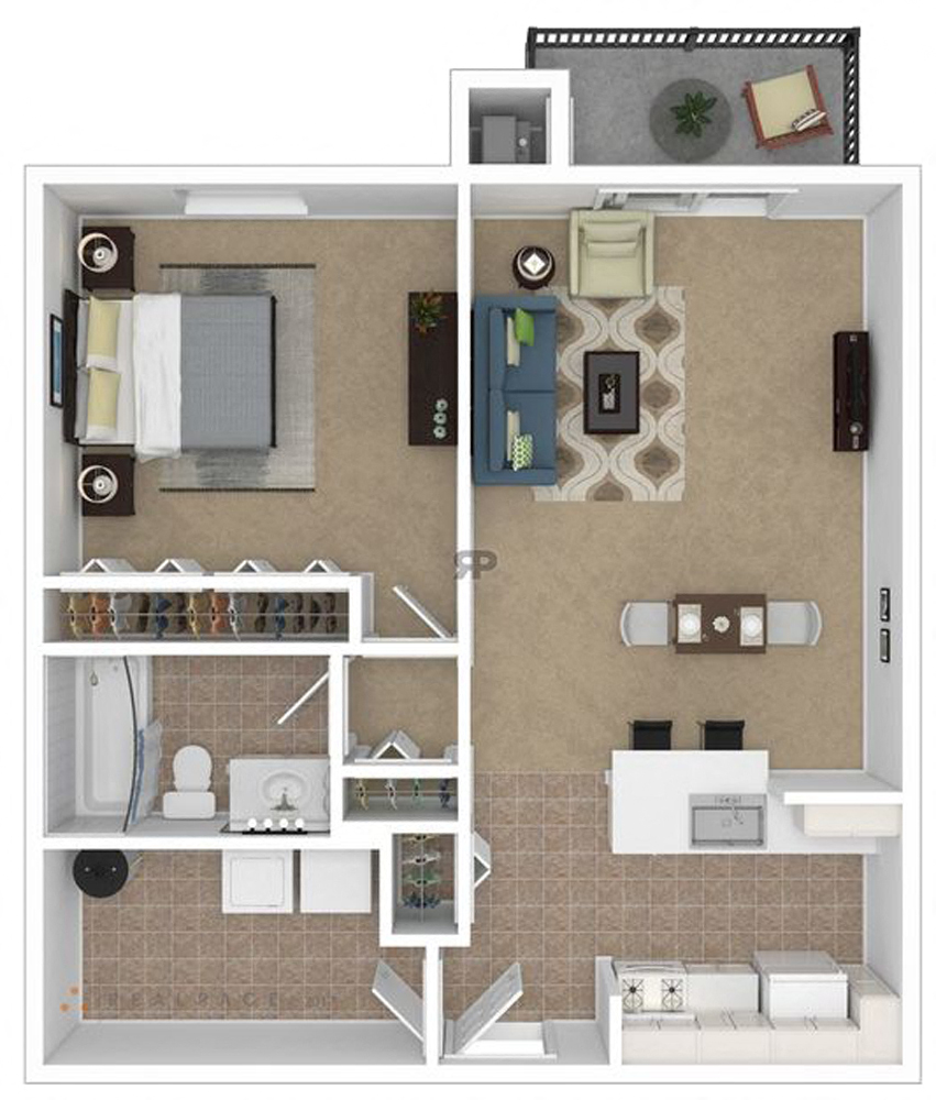 1 Bedroom Muirland Classic floor plan